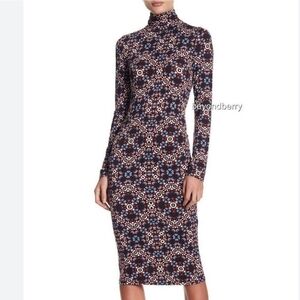 Anthropologie Yumi Kim Mock Neck Dress Size 8 Medium